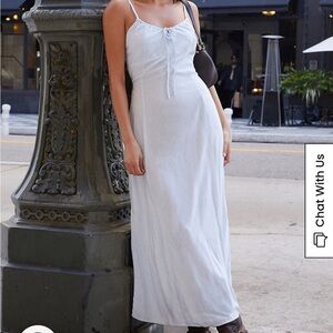 Brandy Melville / John Galt blue floral maxi dress